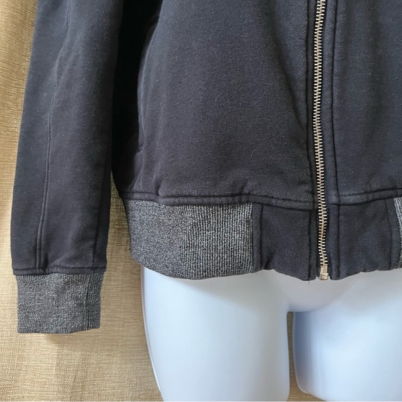 Under Armour threadborne fleece baseball bomber jacket Black Nice!! S - Picture 4 of 12